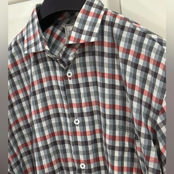 Billy Reid Men’s Medium Slim Cut Long Sleeve Button Down Shirt - Picture 3 of 8